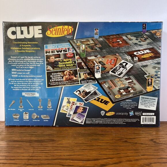 Clue Seinfeld Board Game Collectors Edition Factory Sealed New Fun Game Sale - Picture 2 of 3